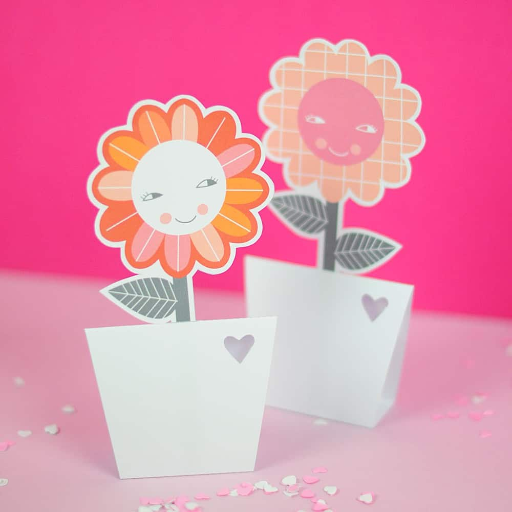Paper Flower Vases With Free Printable Hello Wonderful with regard to measurements 1000 X 1000