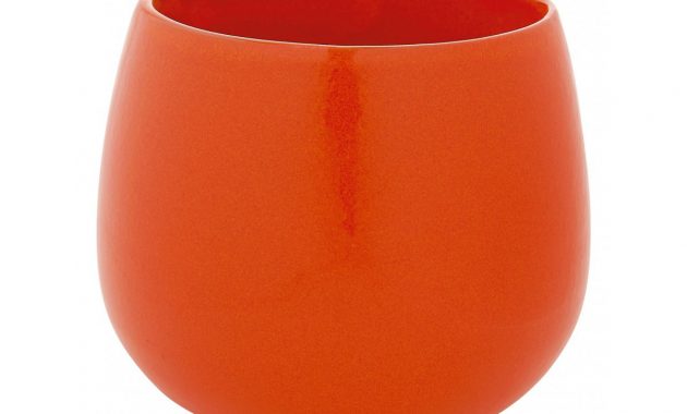 Peat Orange Ceramic Plant Pot 12x115cm with dimensions 1200 X 925