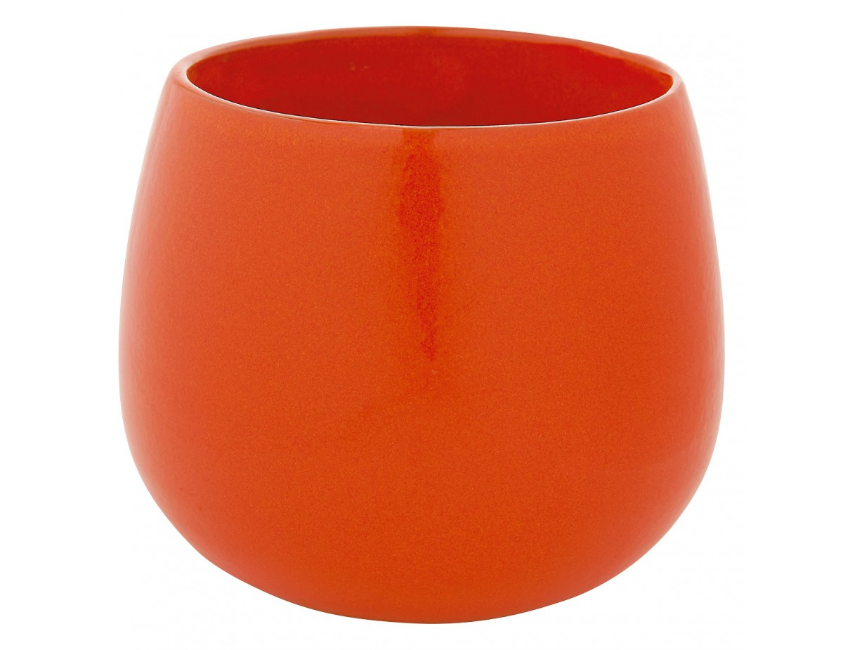 Peat Orange Ceramic Plant Pot 12x115cm with dimensions 1200 X 925