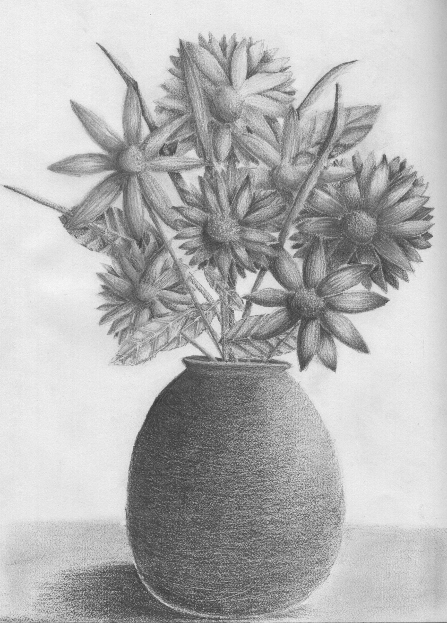 Pencil Drawing Pencil Drawings Of Flowers Flower Drawing for sizing 2352 X 3272