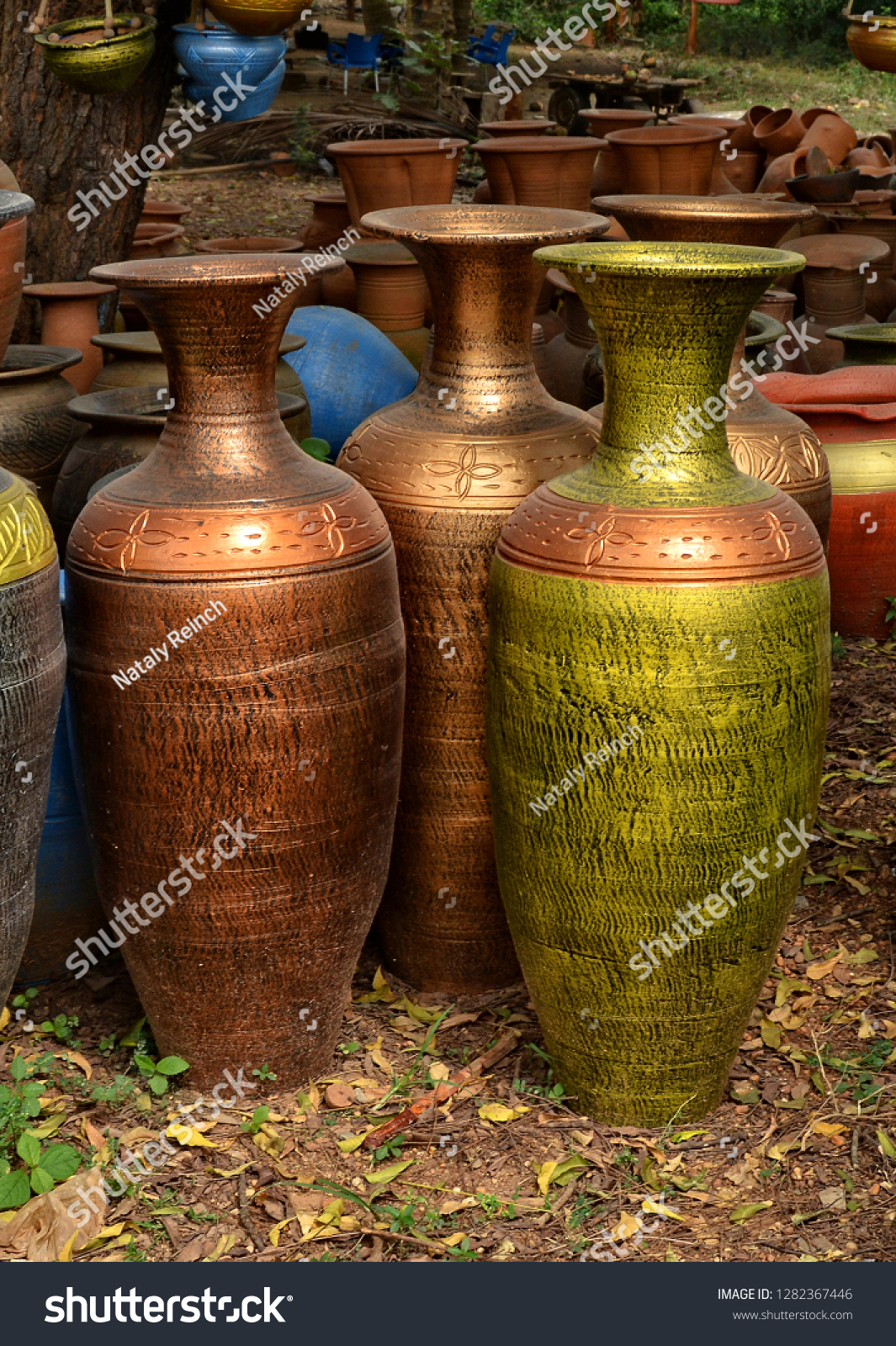 Photo De Stock De Unique Handmade Colorful Ceramic Vases throughout size 1065 X 1600