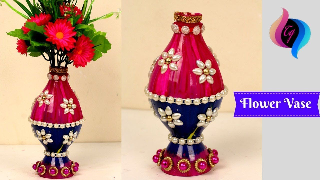 Plastic Bottle Flower Vase Craft Ideas Flower Vase Made for dimensions 1280 X 720