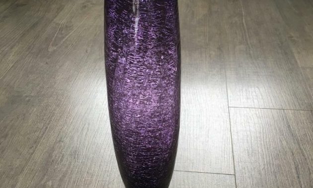 Purple Crackle Glass Effect Tall Vase In Bury St Edmunds Suffolk Gumtree for proportions 768 X 1024