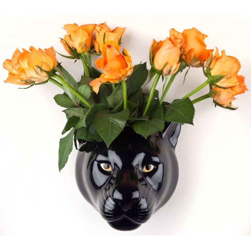 Quail Ceramics Panther Wall Vase Amazoncouk Kitchen with regard to size 1000 X 1000