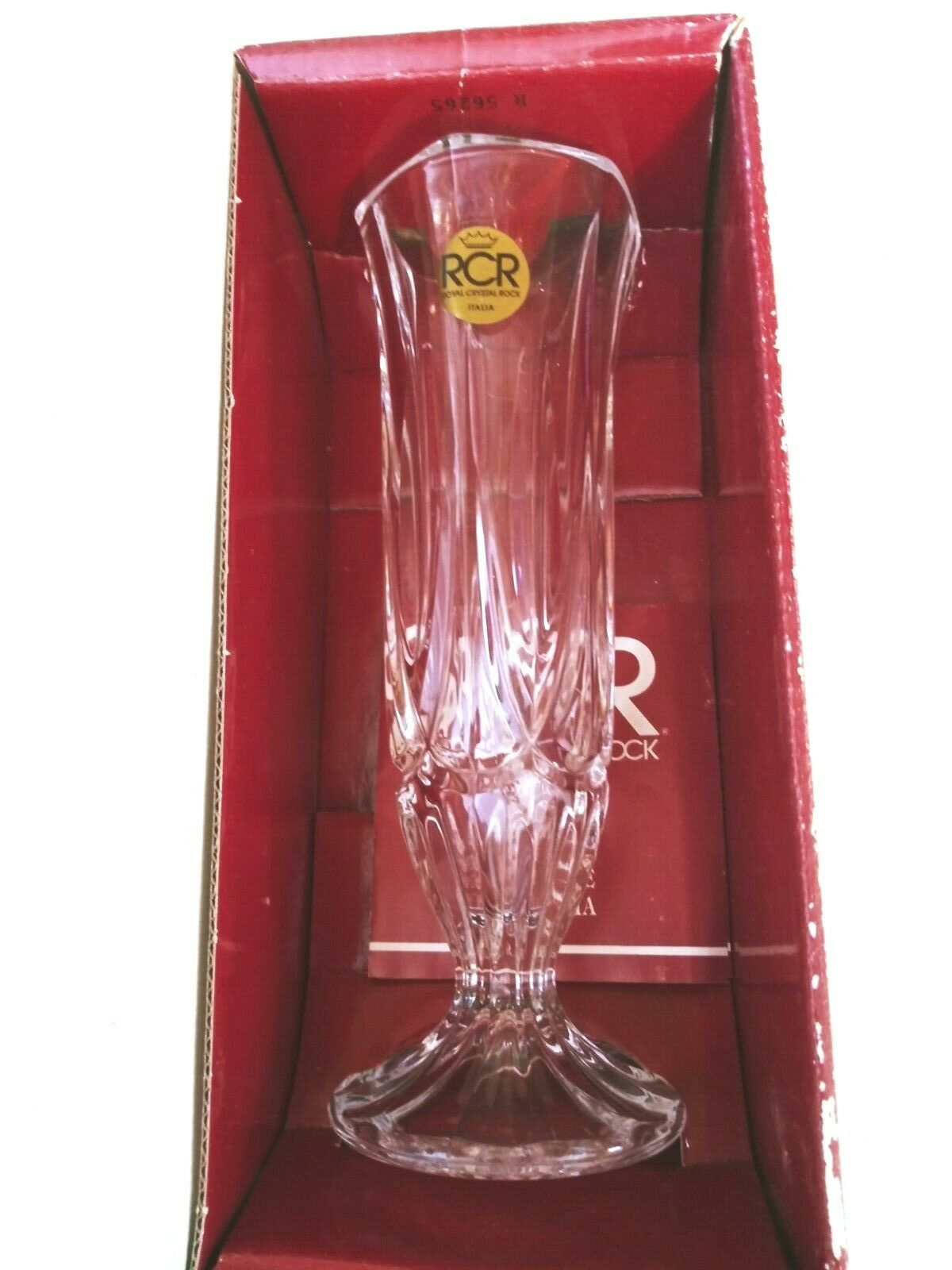 Rcr Royal Crystal Rock 24 Lead Crystal Bud Vase Made In Italy Pedestal Base for sizing 1200 X 1600