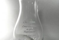 Retirement Vase The Glass Lady within sizing 1280 X 1706