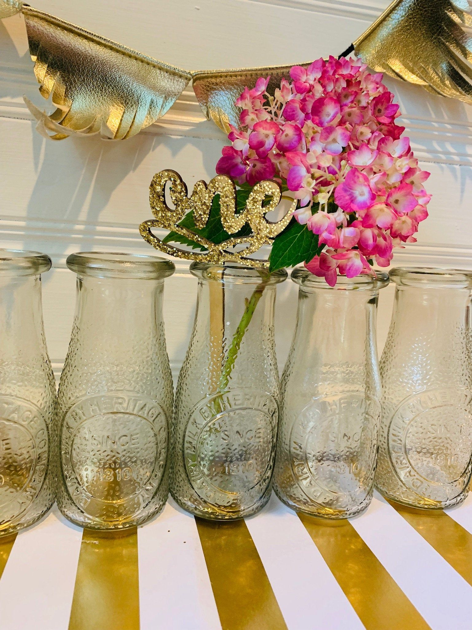 Retro Vintage Small Milk Bottle Bud Vases Bulk Wedding with regard to sizing 1537 X 2049