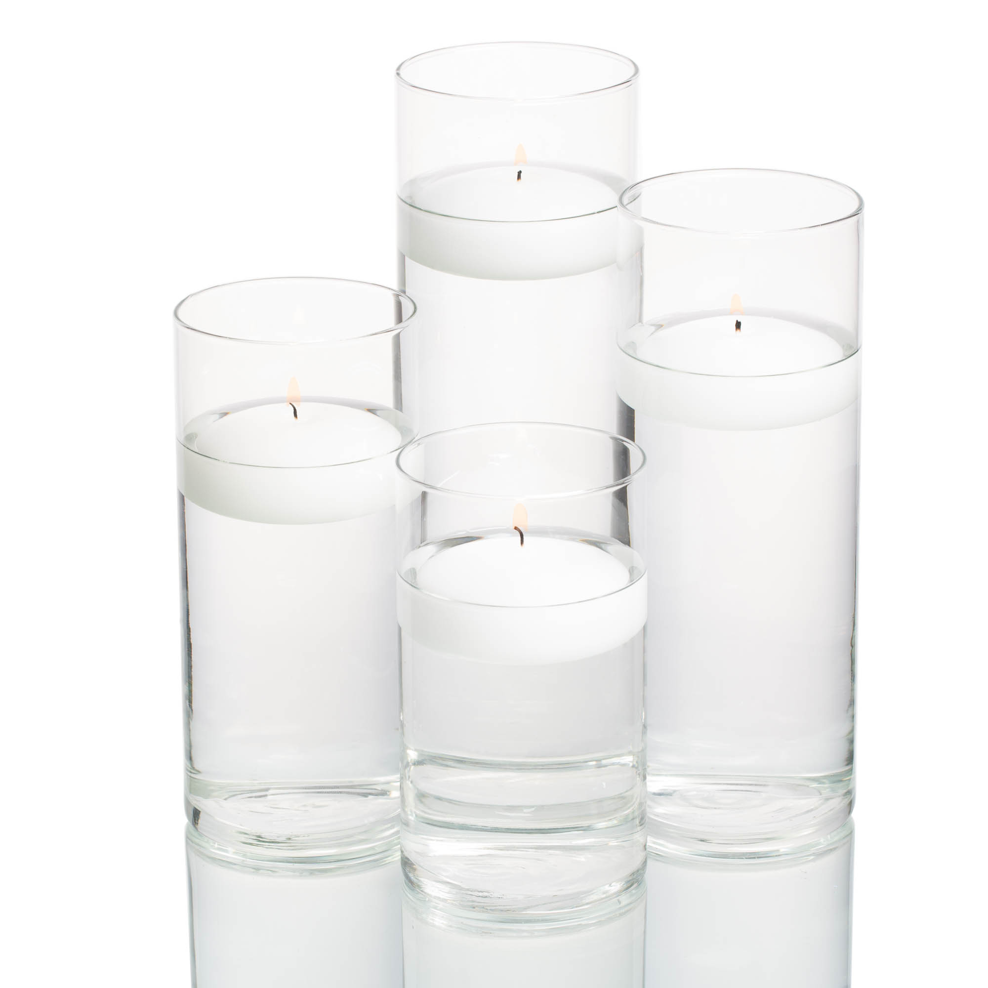 Richland Floating Candles Eastland Cylinder Holders Set Of 48 intended for proportions 2000 X 2000