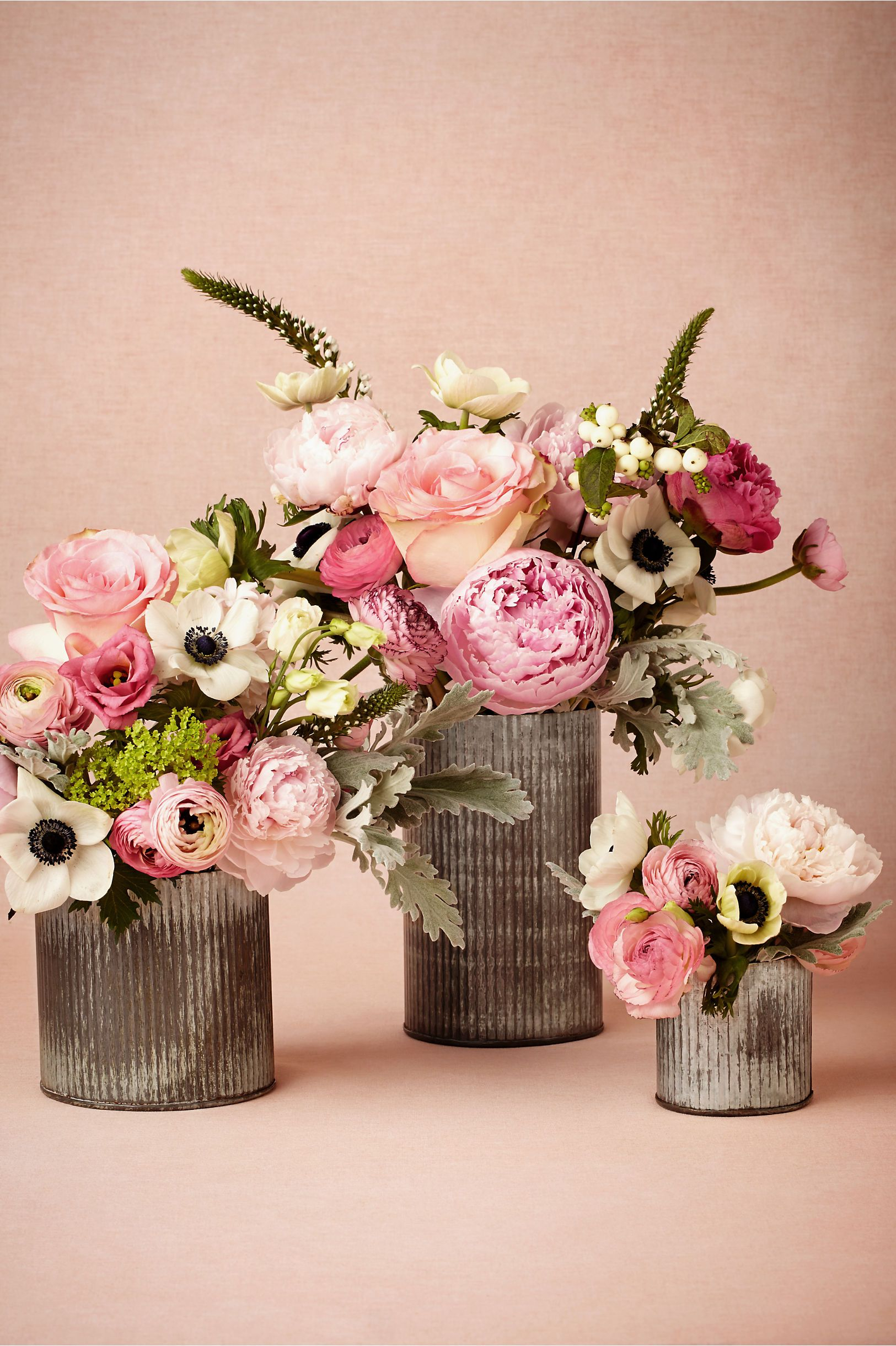 Ridged Tin Vases In 2019 Unique Wedding Centerpieces Diy with size 1625 X 2440