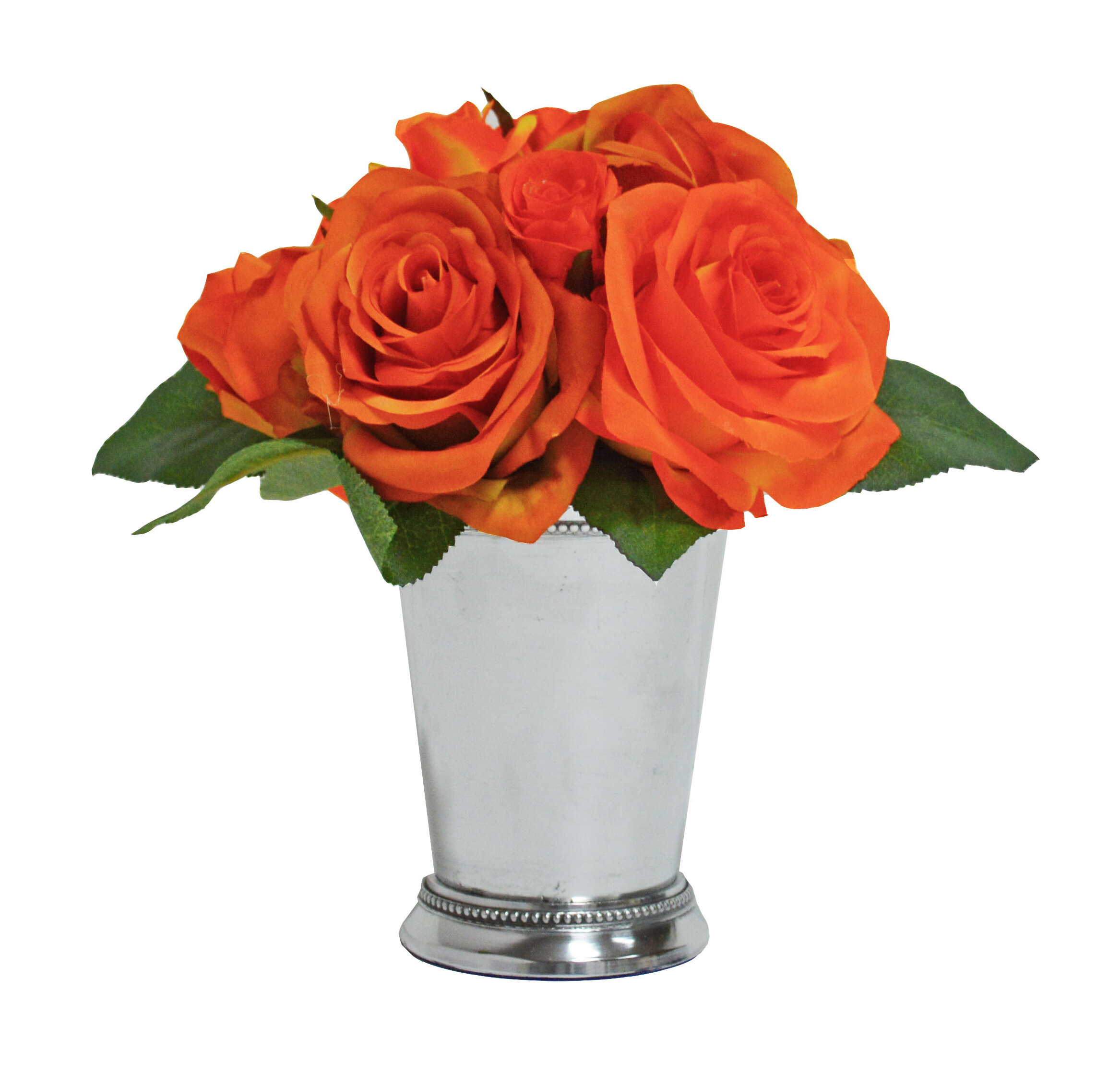 Rose Bouquet In Mint Julep Cup with regard to sizing 2334 X 2238