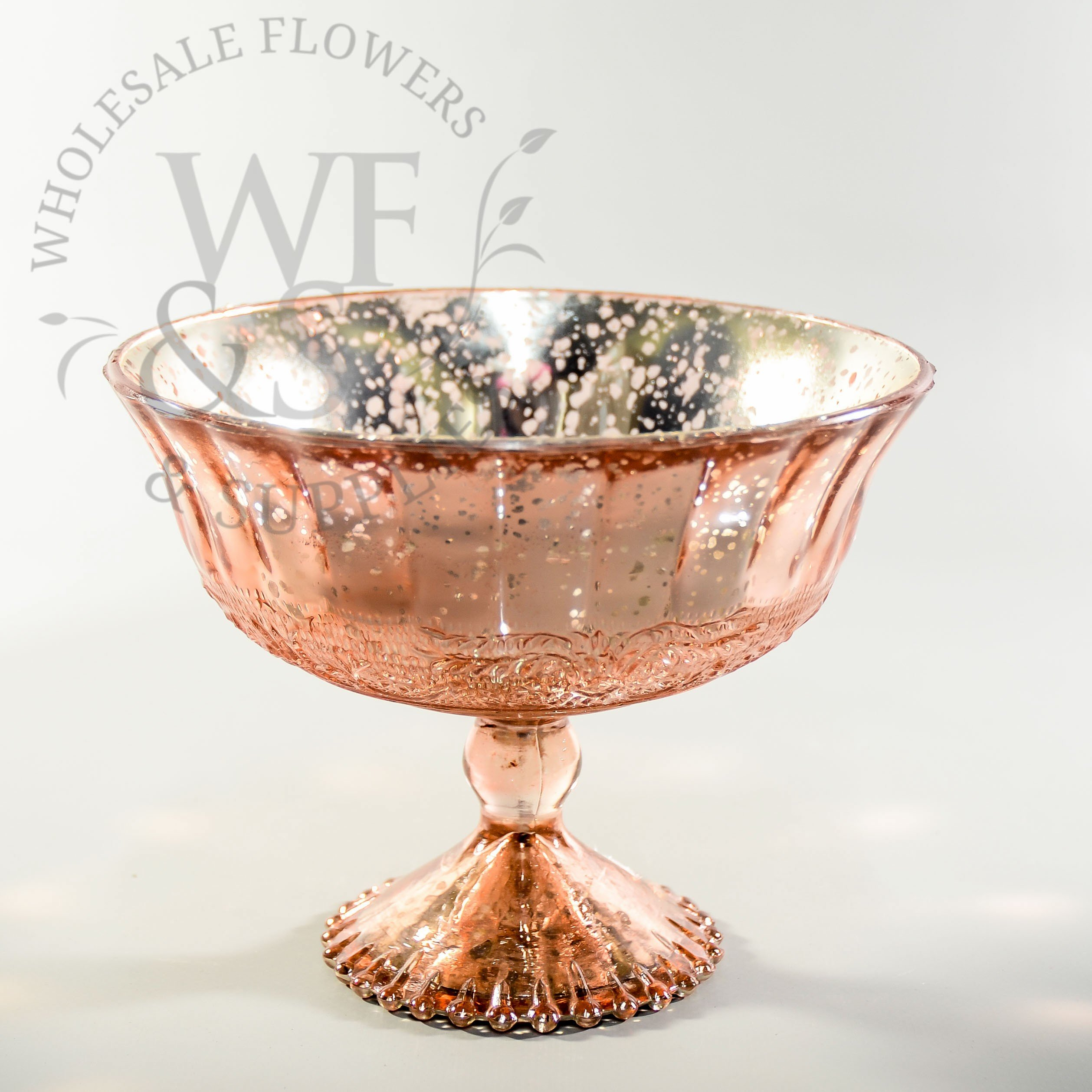 Rose Gold Glass Pedestal Vase within measurements 2517 X 2517