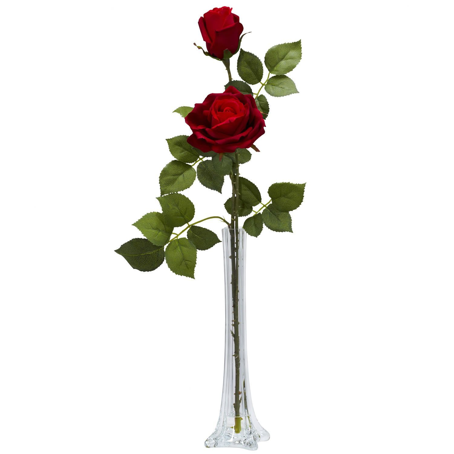 Roses Floral Arrangement In Bud Vase Artificial Flower regarding sizing 1500 X 1500