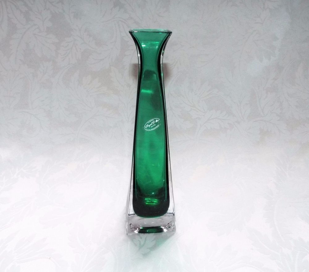 Royal Gallery Lead Crystal Bud Vase Green Tall Decorative intended for size 1000 X 881