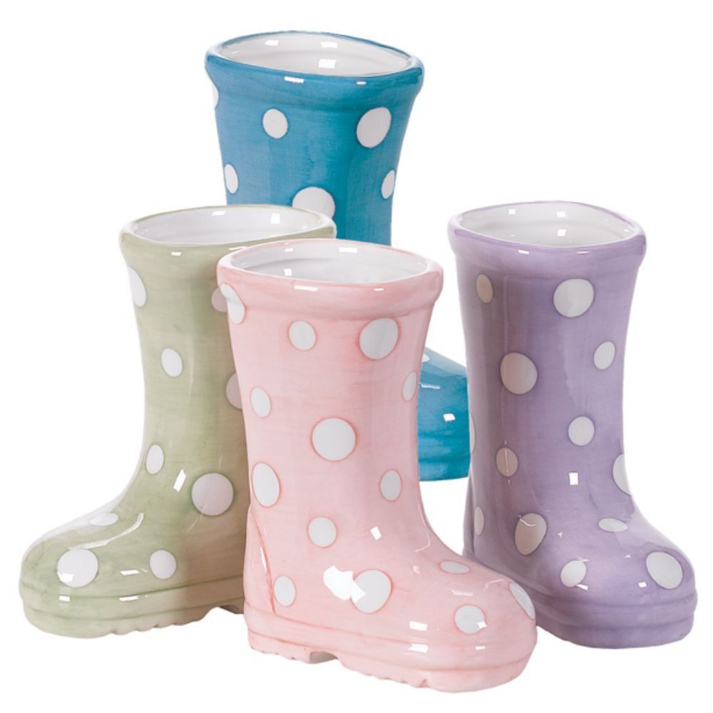 Set Of 4 Hills Parks 55 X 45 Ceramic Rain Boot Vases regarding measurements 1000 X 1000