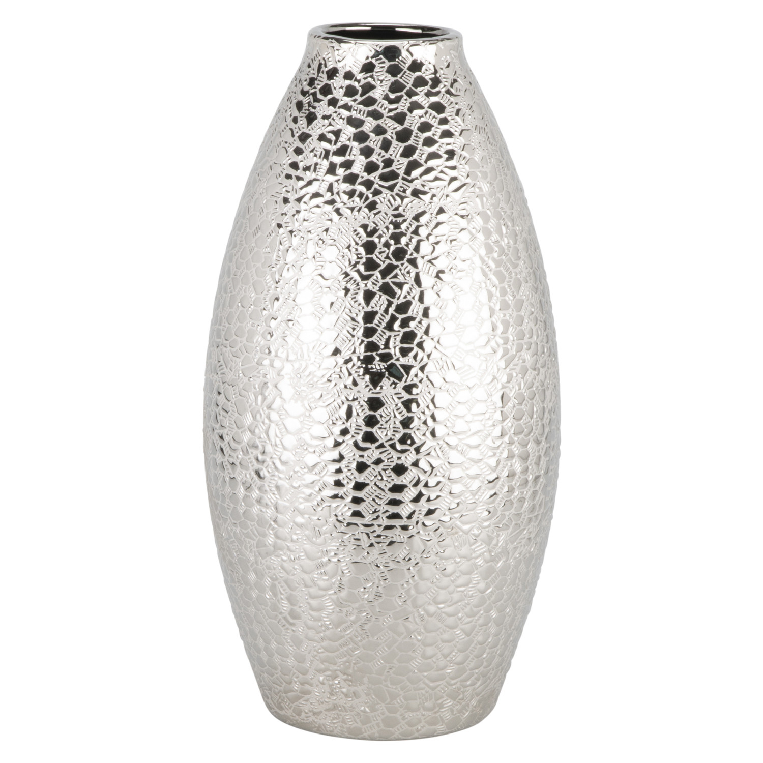 Silver Textured Bullet Vase inside dimensions 1500 X 1500