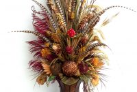 Six Feet Tall Dried Floral Arrangement With Pheasant within sizing 1536 X 2436