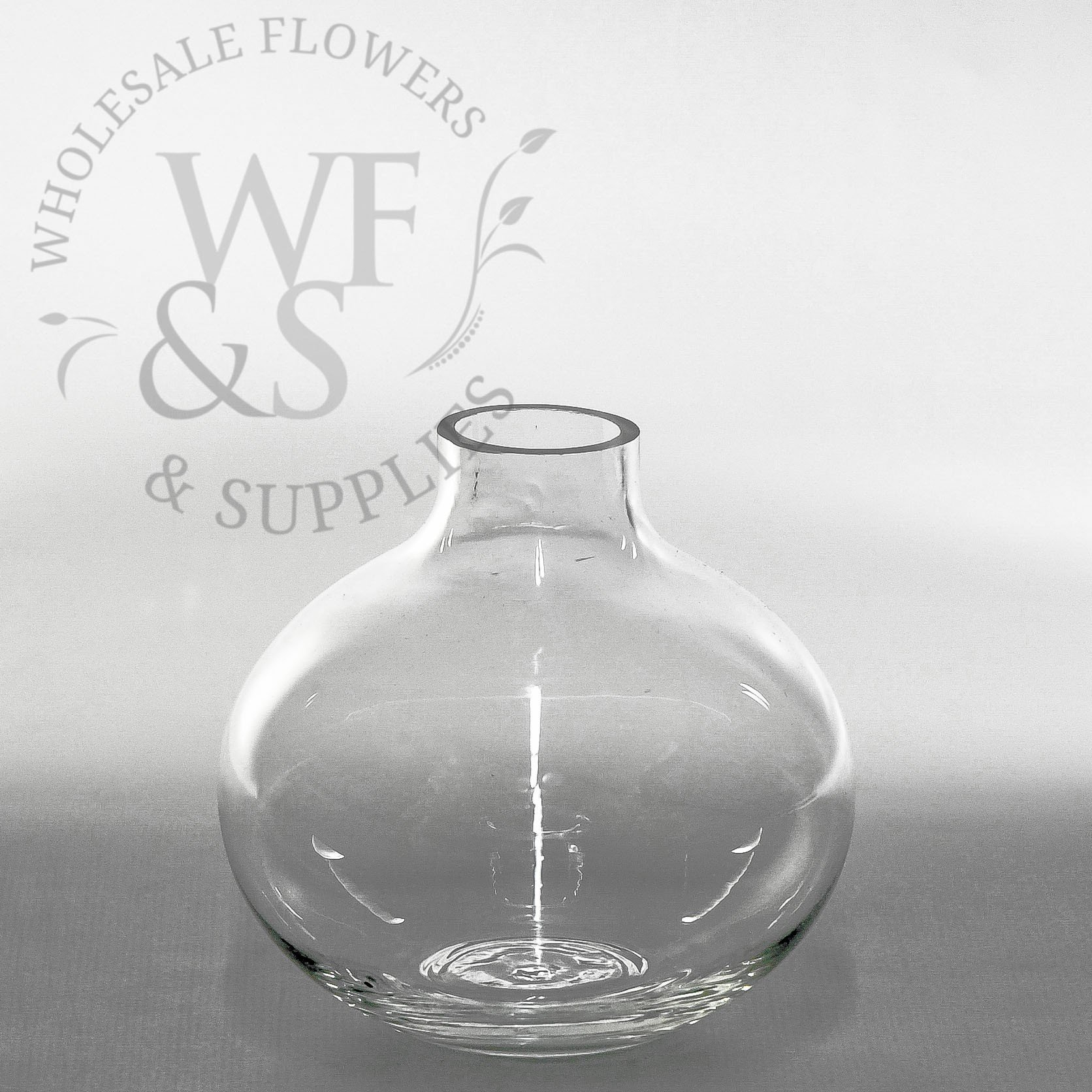 Small Round Glass Bud Vase throughout proportions 1672 X 1672