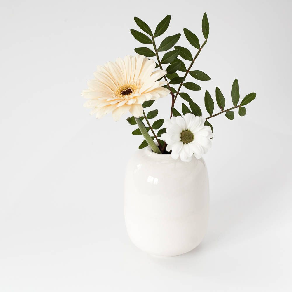 Small White Vase Minimalist Decor Porcelain Bud Vase intended for measurements 1000 X 1000