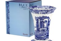 Spode Blue Italian Hexagonal Vase with size 1400 X 1400