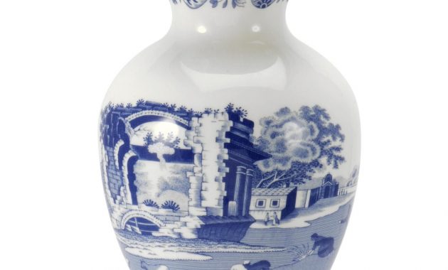 Spode Blue Italian Vase Vase Italian Table Blue regarding size 1400 X 1400