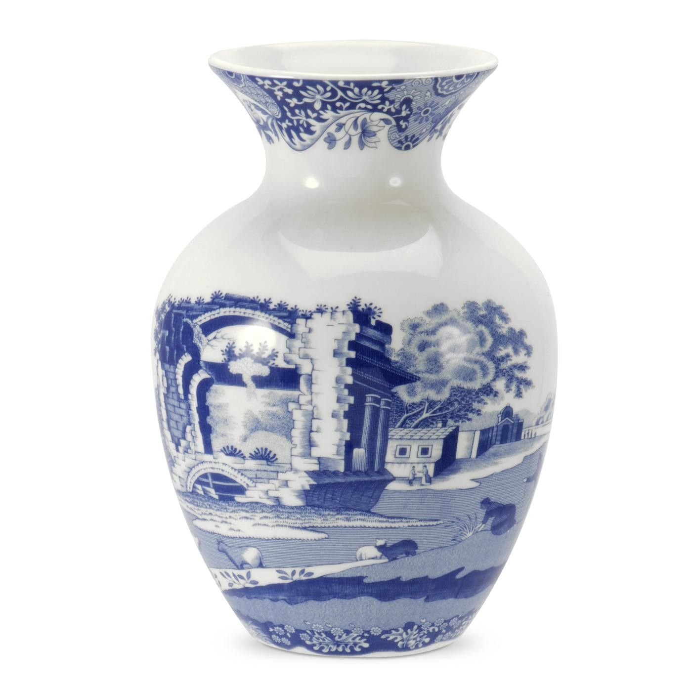 Spode Blue Italian Vase Vase Italian Table Blue regarding size 1400 X 1400