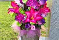 Spring Summer Cemetery Vase Arrangement Memorial Flowers pertaining to proportions 2032 X 3048