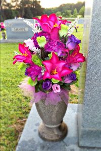 Spring Summer Cemetery Vase Arrangement Memorial Flowers regarding sizing 2032 X 3048