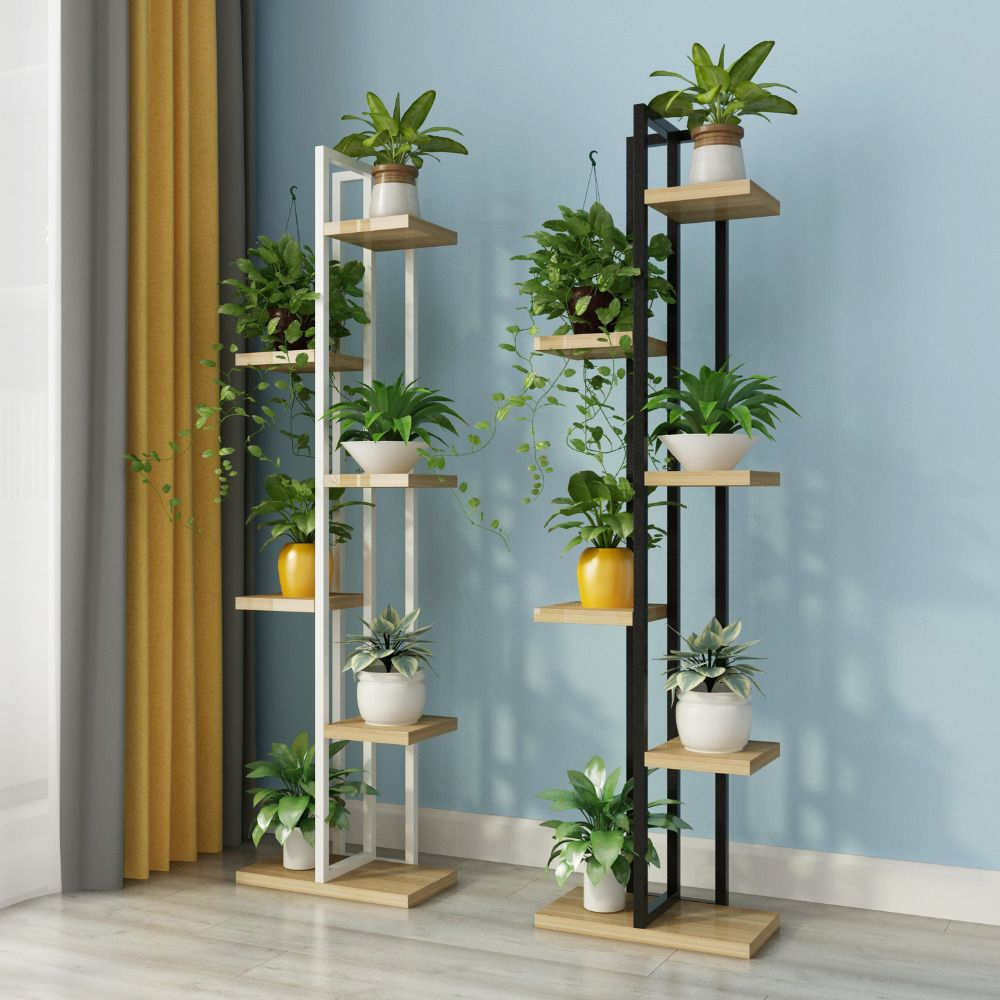 Standing Flower Shelf Living Room Balcony Plant Shelf throughout measurements 1000 X 1000