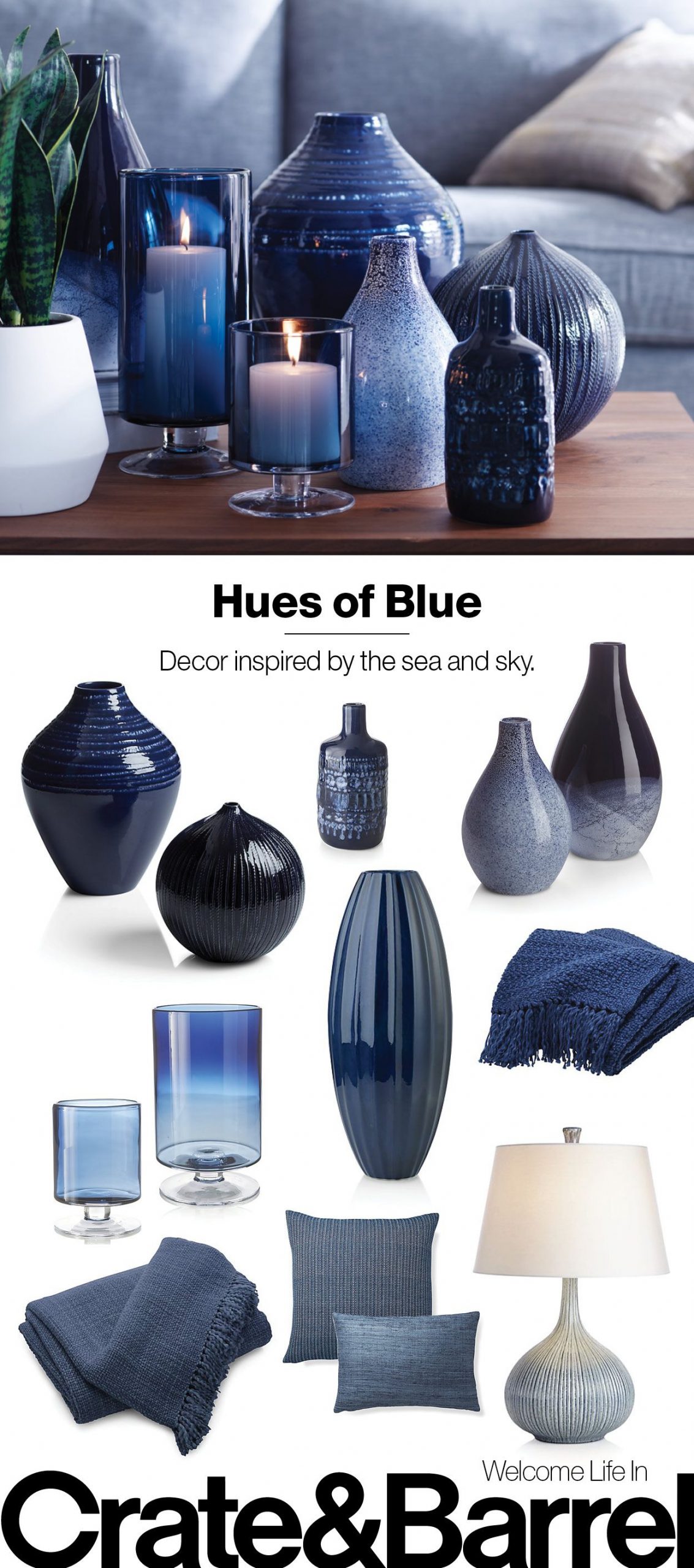 Stay True To Blue With Deep Sea Glazed Vases Sea Toned for dimensions 1250 X 2825