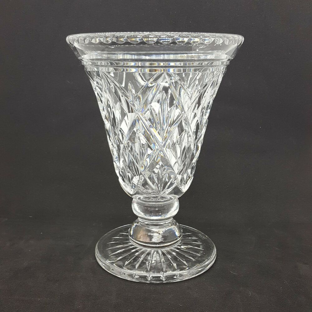 Stuart Crystal Vase 1920s Edwardian Antique Original Etch within size 1000 X 1000