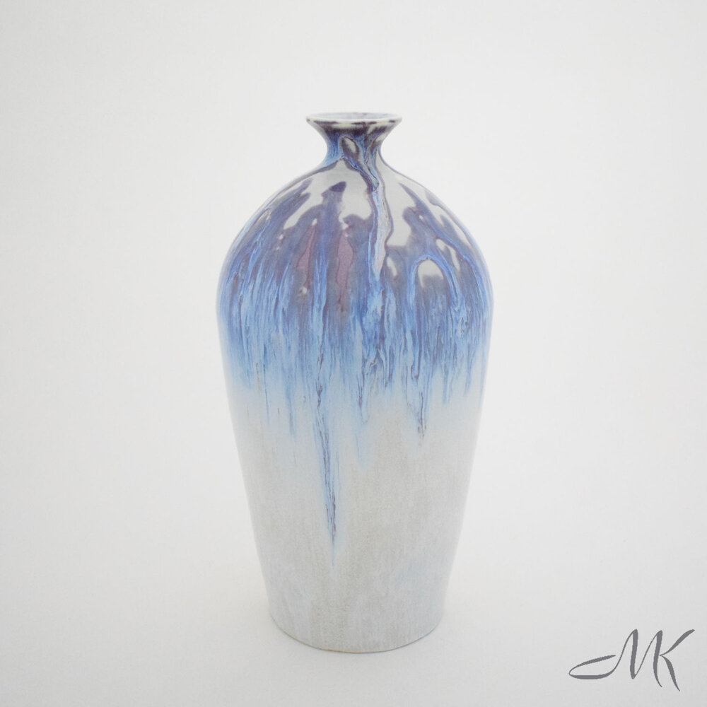 Tall Blue Bud Vase 45 W X 9 T Mike Kelly Ceramic Creations within dimensions 1000 X 1000