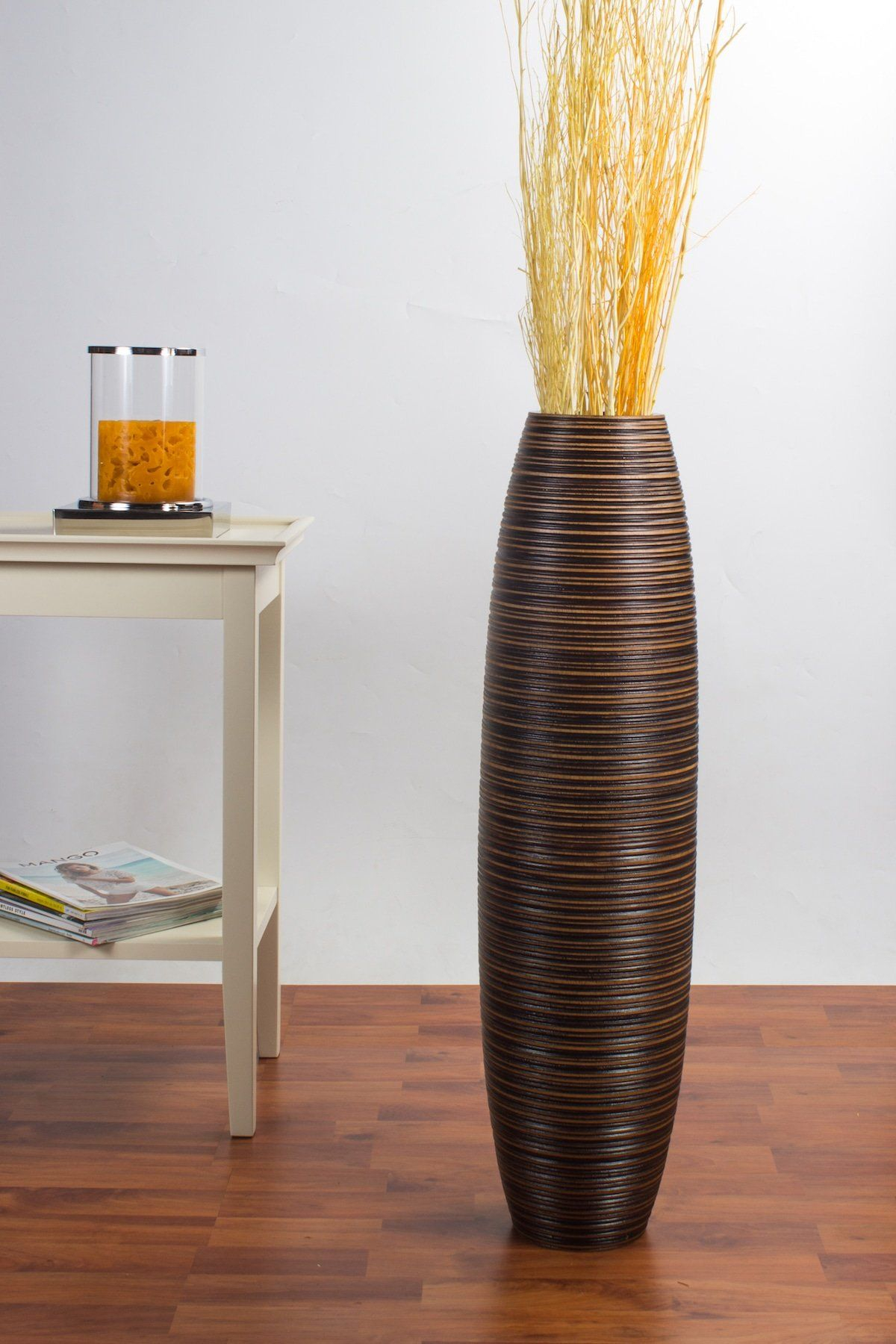 Tall Floor Vase 30 Inches Wood Brown Unique And for sizing 1200 X 1800