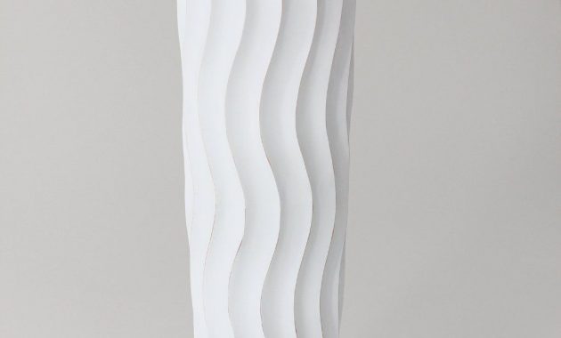 Tall Floor Vase 75 Cm Mango Wood White Amazoncouk throughout measurements 1000 X 1500