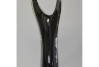 Tall Floor Vase Urban Black With A Golden Pattern Onyx H 70 Cm 25 within size 2000 X 2000