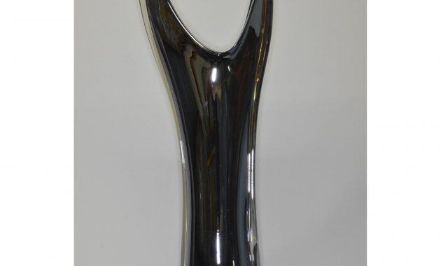 Tall Floor Vase Urban Black With A Golden Pattern Onyx H 70 Cm 25 within size 2000 X 2000