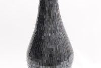 Tall Floor Vase With Glass Mosaic 80 Cm Ceramic Black in measurements 1200 X 1812