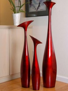 Tall Flower Vase Large In Red Black Hebi Arts Floor intended for proportions 800 X 1073