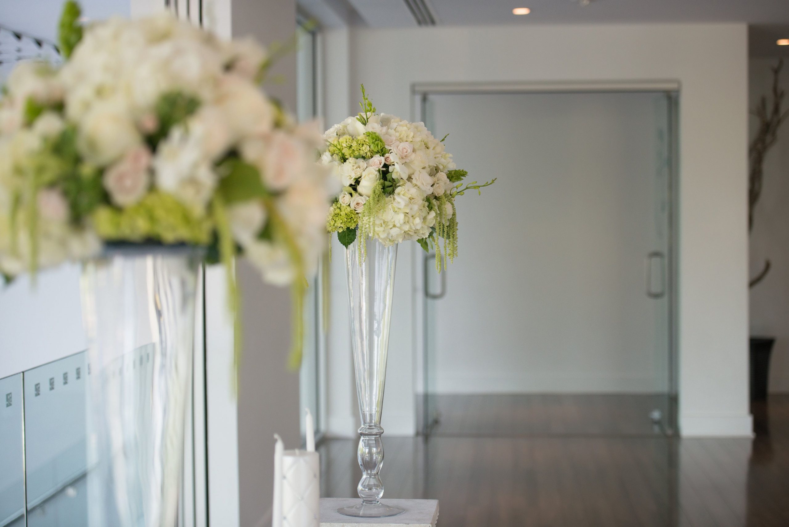 Tall Glass Vase Altar Pieces With Stunning White Flower regarding proportions 3500 X 2336