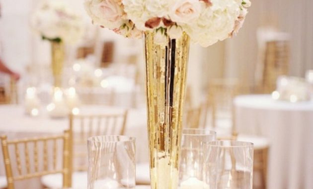 Tall Mercury Glass Centerpieces If Not Using Gold Table for measurements 1205 X 1809