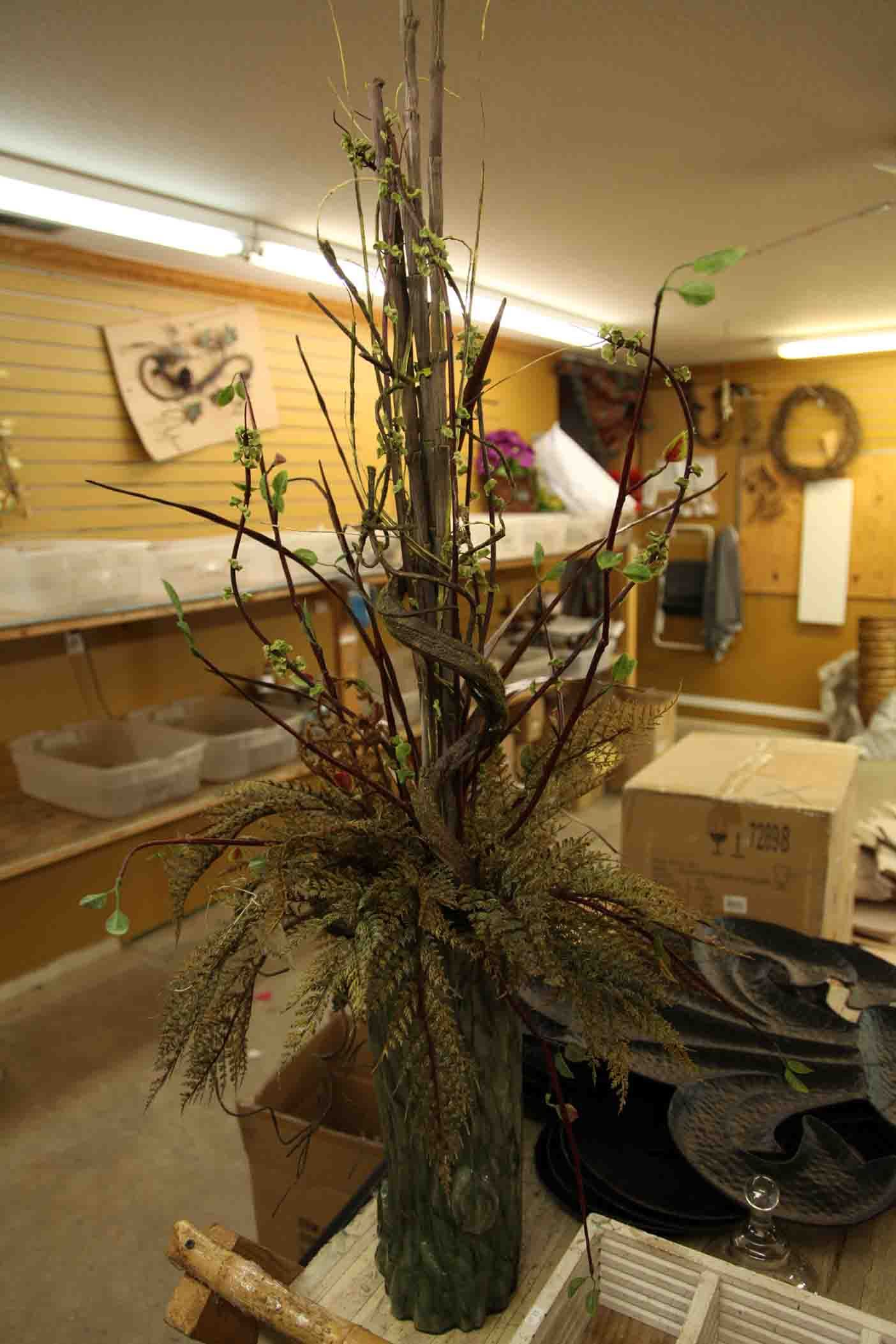 Tall Slim Woodland Twig Floral Arrangement In Vase Dried with dimensions 1404 X 2106