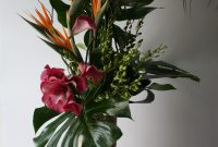 Tall Tropical Flower Arrangement Composition Of Monstera with dimensions 2848 X 4272