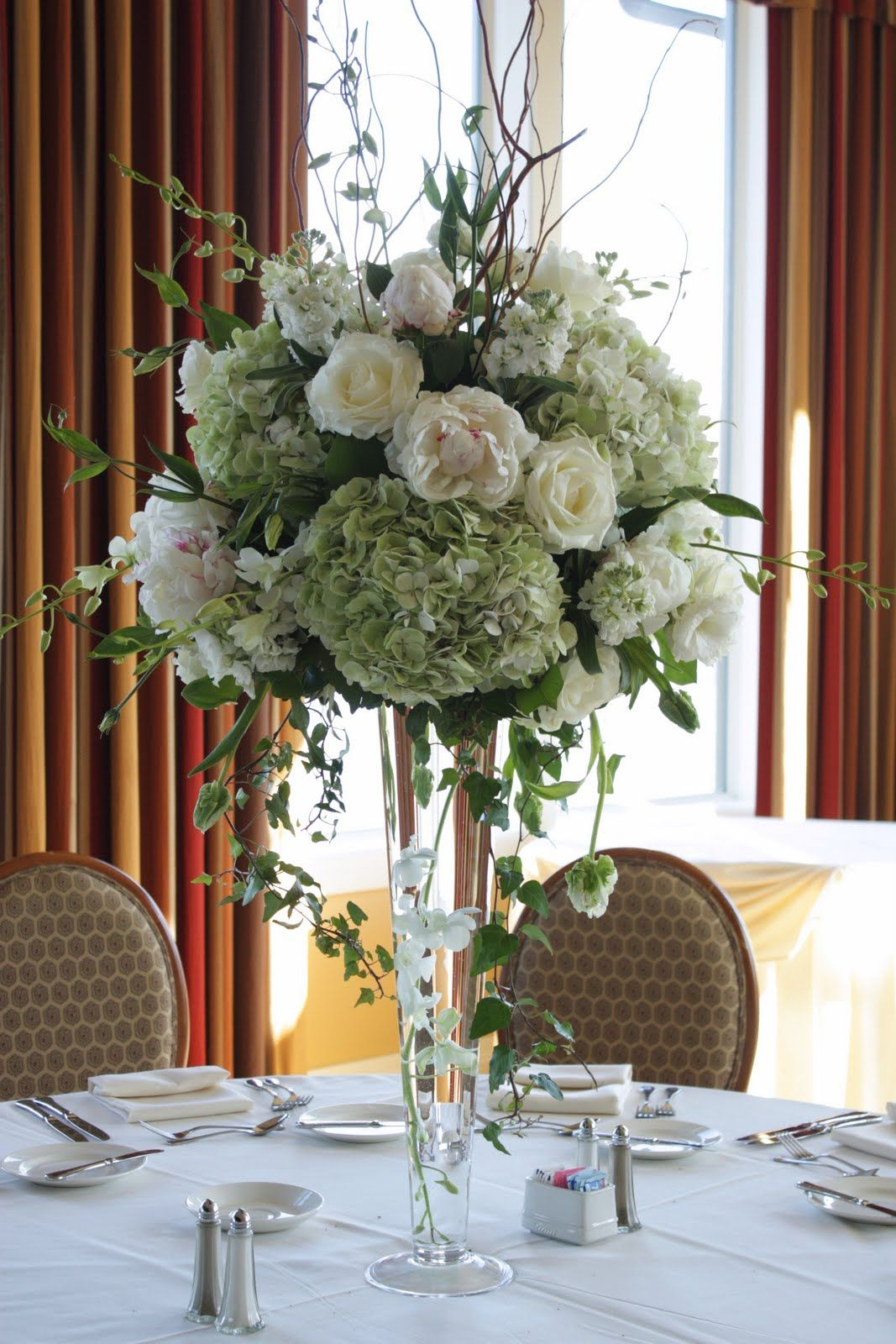 Tall White Flower Wedding Centerpieces Tall Wedding for size 1067 X 1600