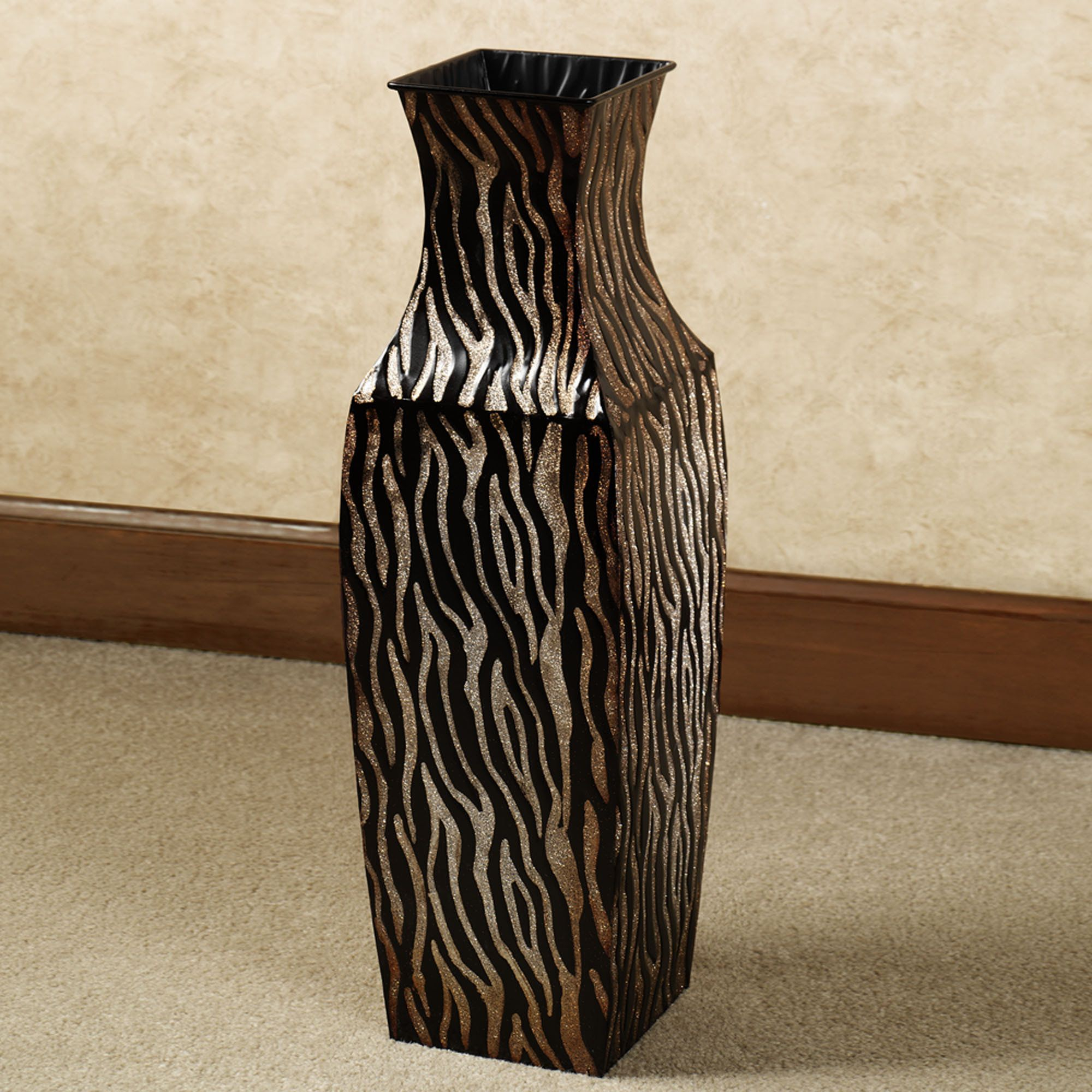 Tanzi Zebra Print Floor Vase African Home Decor Safari for dimensions 2000 X 2000