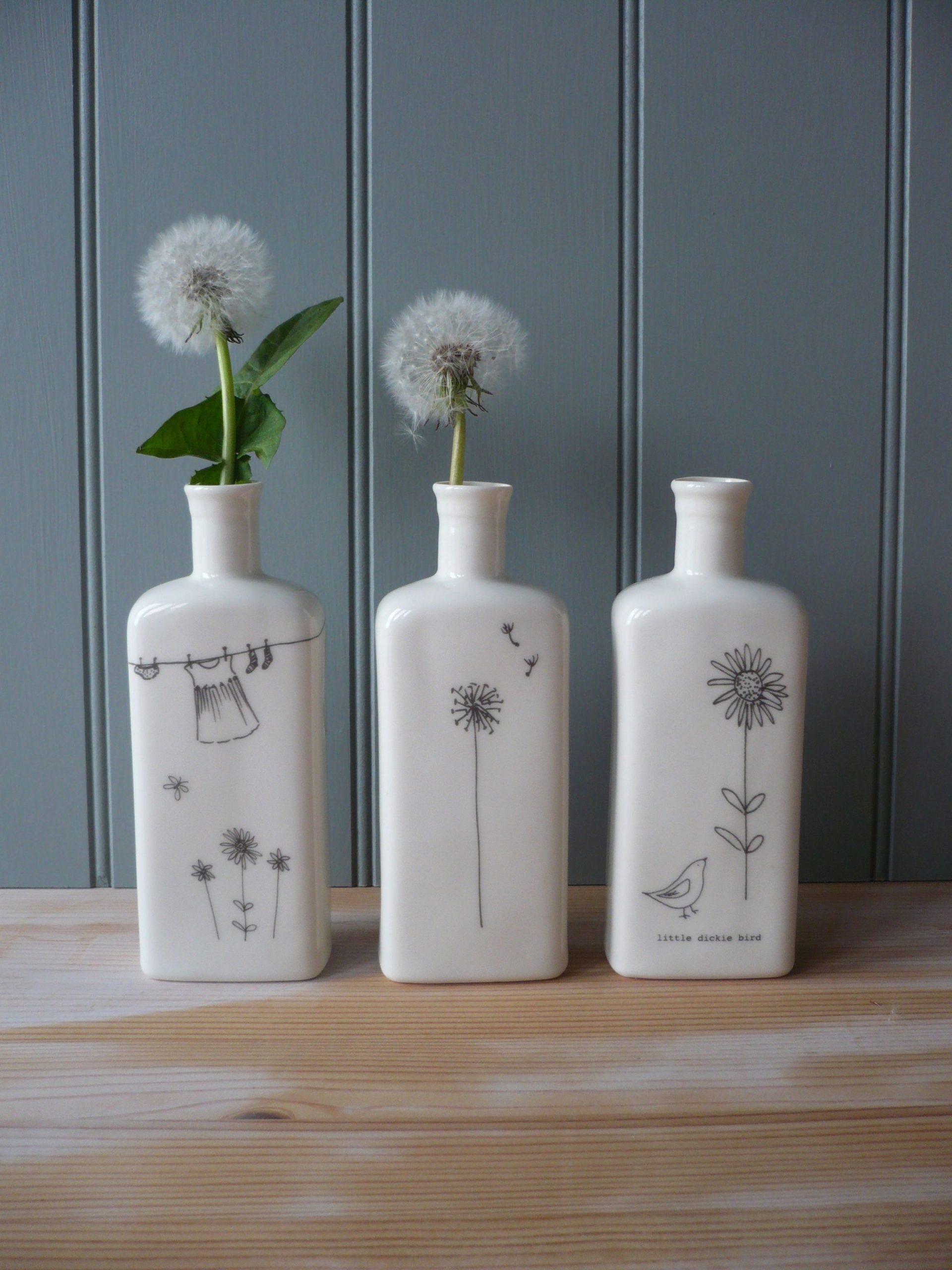 Three Large Porcelain Bottles Vases From The Boop Design throughout measurements 2304 X 3072