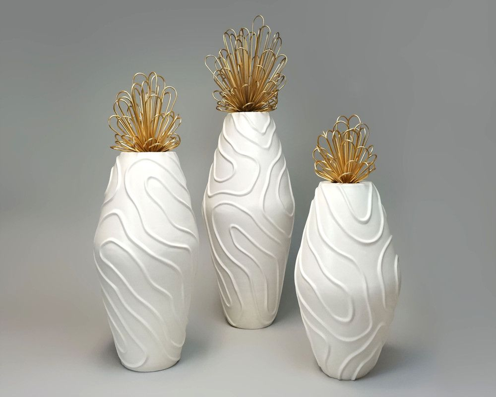Tidal Vase With Fascinator Top Ceramique for size 1000 X 800