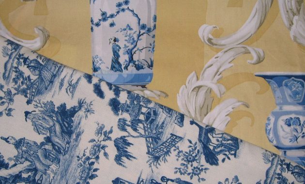 Toile Fabric Blue Toile Fabric Blue Chinese Vases regarding proportions 1500 X 1500