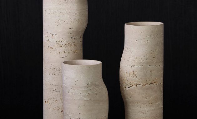 Travertine Bos Vases Kooku inside measurements 1500 X 1500