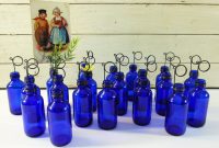 Twenty Cobalt Blue Bottle Bud Vases And Photo Holders Place Card Holders pertaining to proportions 1500 X 1125