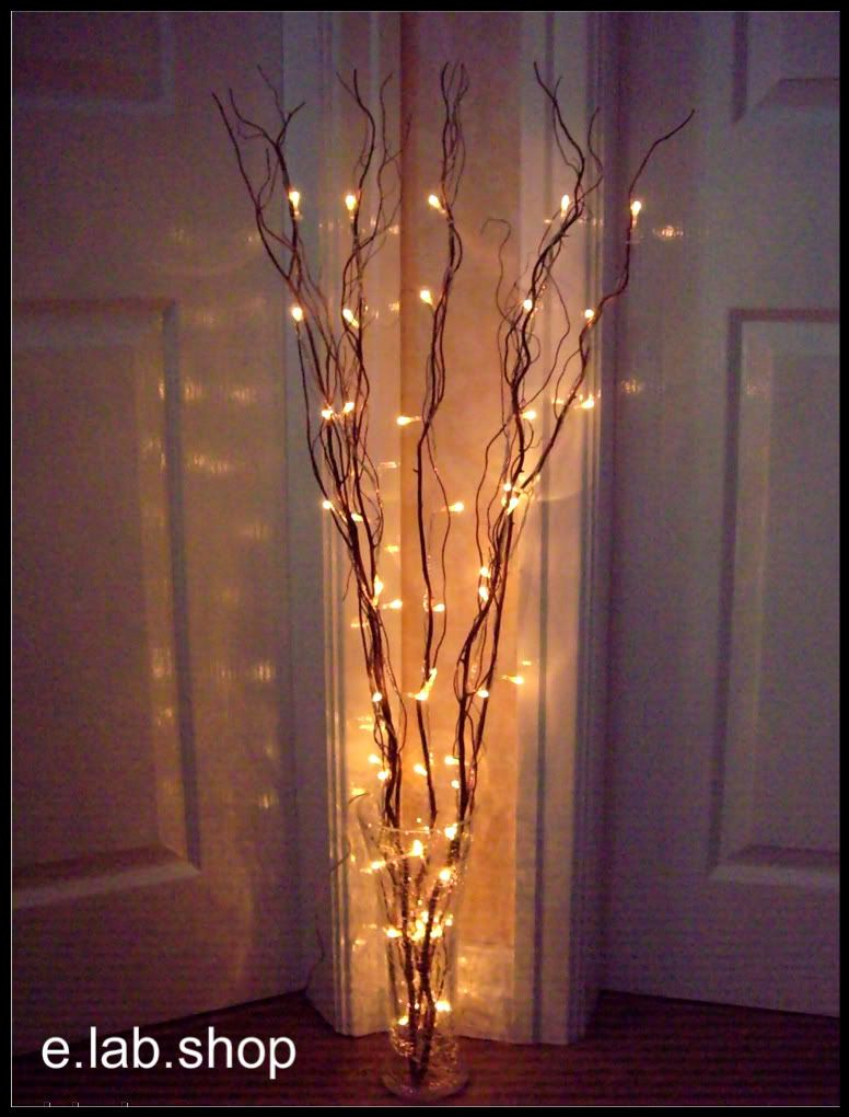 Twig Lights In Tall Vases Filled With Orchids And Peacock in measurements 776 X 1020