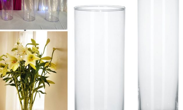 Us 1632 49 Offacrylic Cylinder Vase Clear Round Plastic Wedding Table Flower Stander Road Lead Wedding Centerpiece Event Party Decorationacrylic regarding size 1000 X 1000